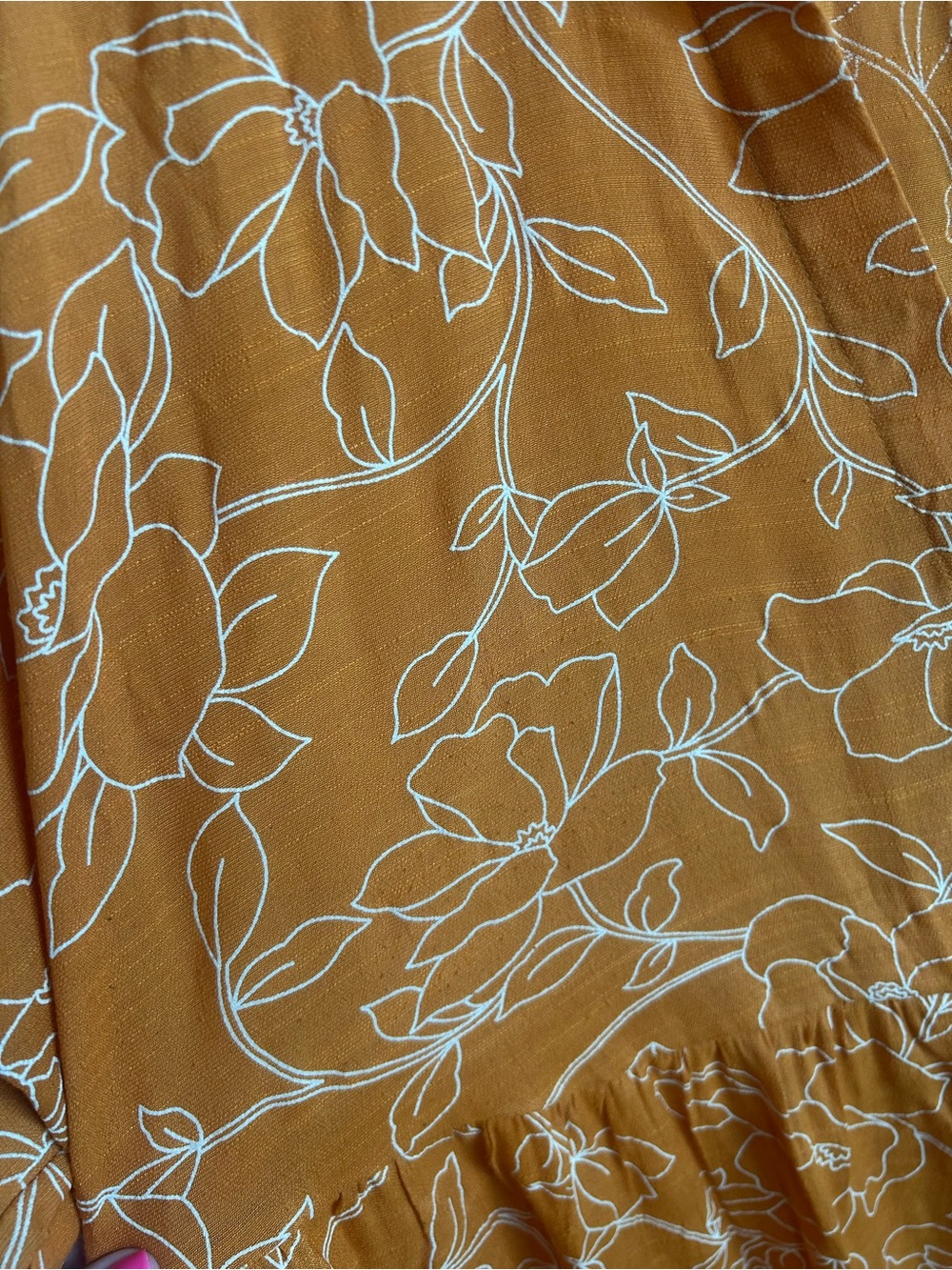 Cato Orange Floral Wrap-top Tiered Blouse - Picture 2 of 14